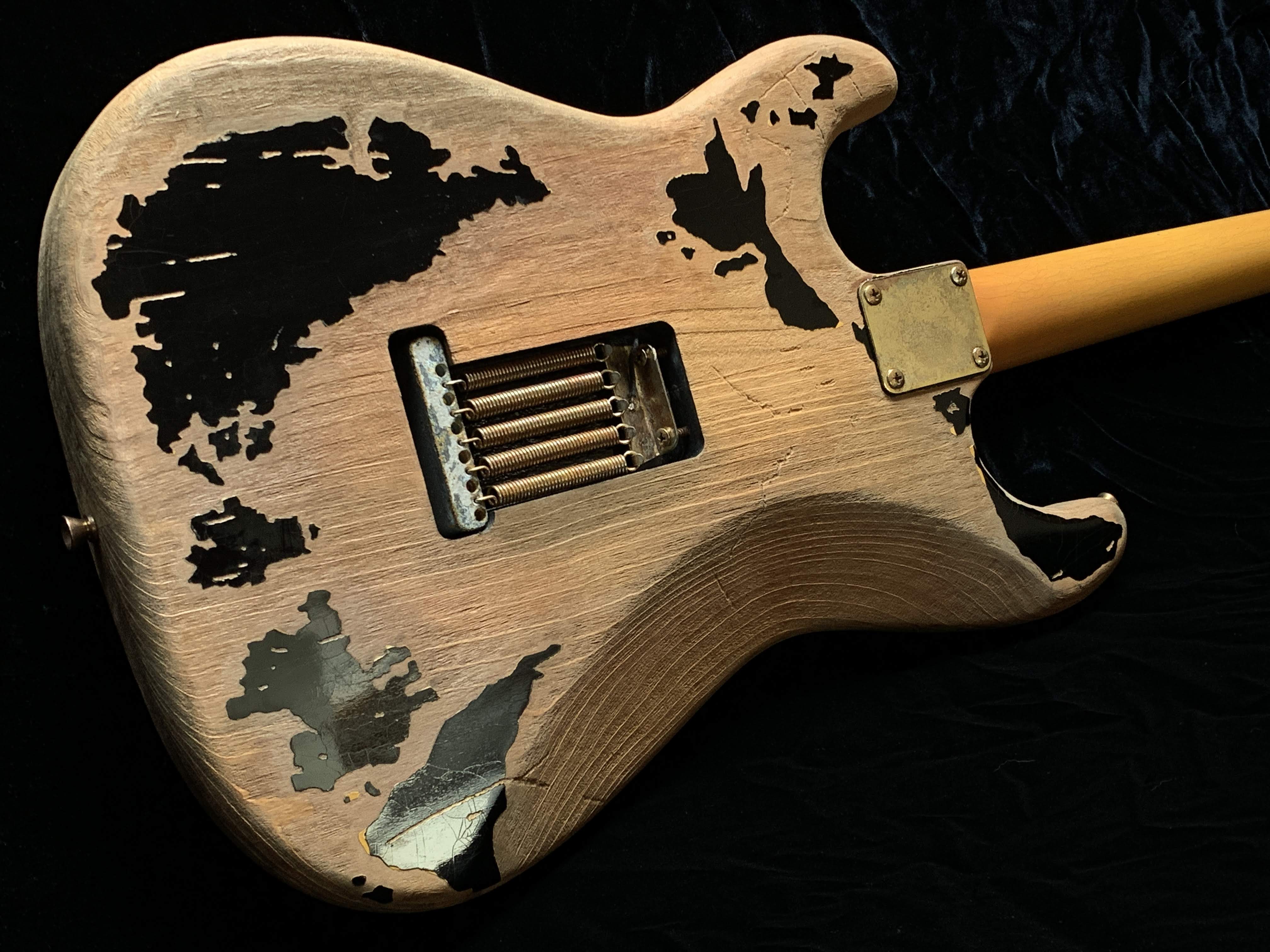 CUSTOM-MADE Remodeled John Mayer Black One Aged Parts A0408014